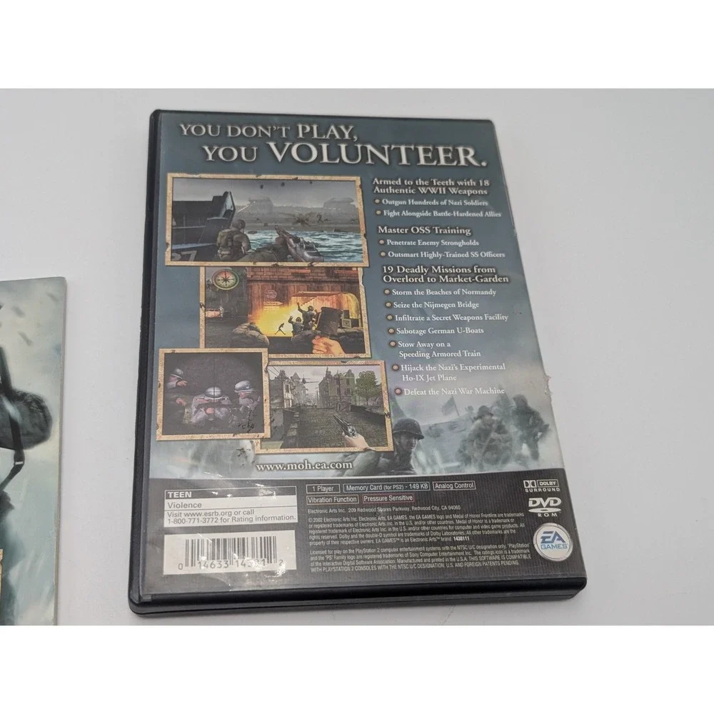 Medal of Honor: Frontline (Sony PlayStation 2, 2002) PS2 Complete CIB